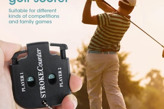 2 packs golf score indicator 2 player stroke counter handheld scorer mini digits square golf square handy count shot out 4