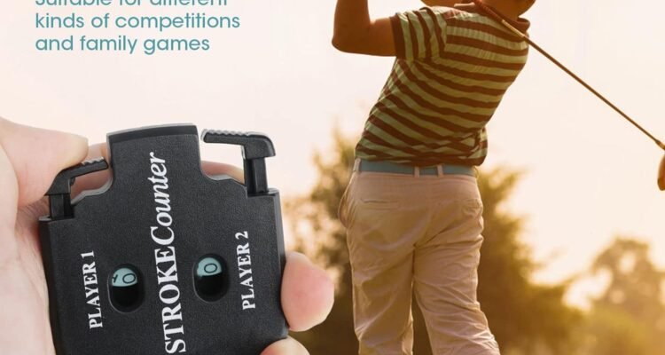 2 packs golf score indicator 2 player stroke counter handheld scorer mini digits square golf square handy count shot out 4