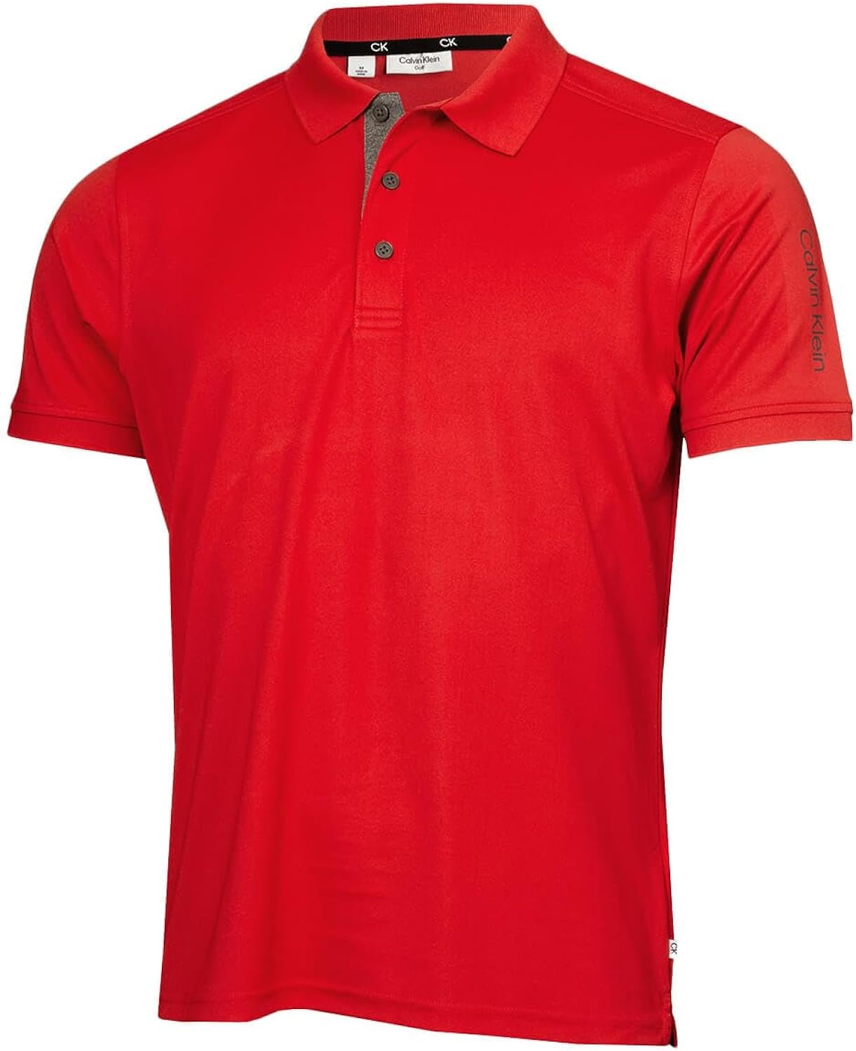 Calvin Klein Mens 2024 Club Golf Lightweight Breathable Wicking Polo Shirt