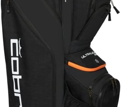 cobra golf 2022 ultralight pro cart bag black gold fusion one size 1