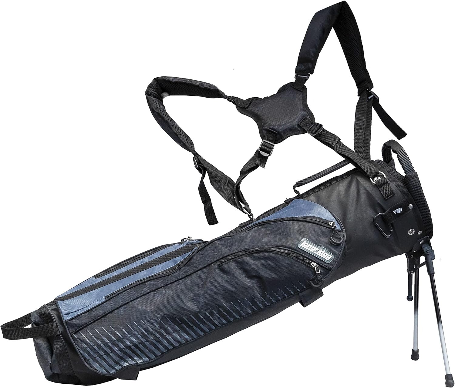 longridge 7 tri lite carry golf bag blksilver