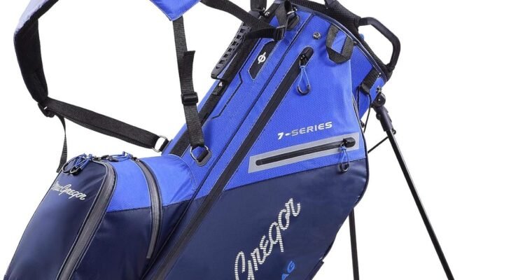 macgregor mens mactec 15 series water resistant golf club cart bag stand