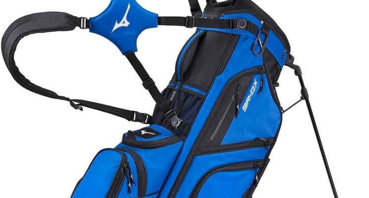 mizuno br dx 14 way hybrid golf stand bag 14 way top cuff full length dividers dual shoulder straps full length stand le