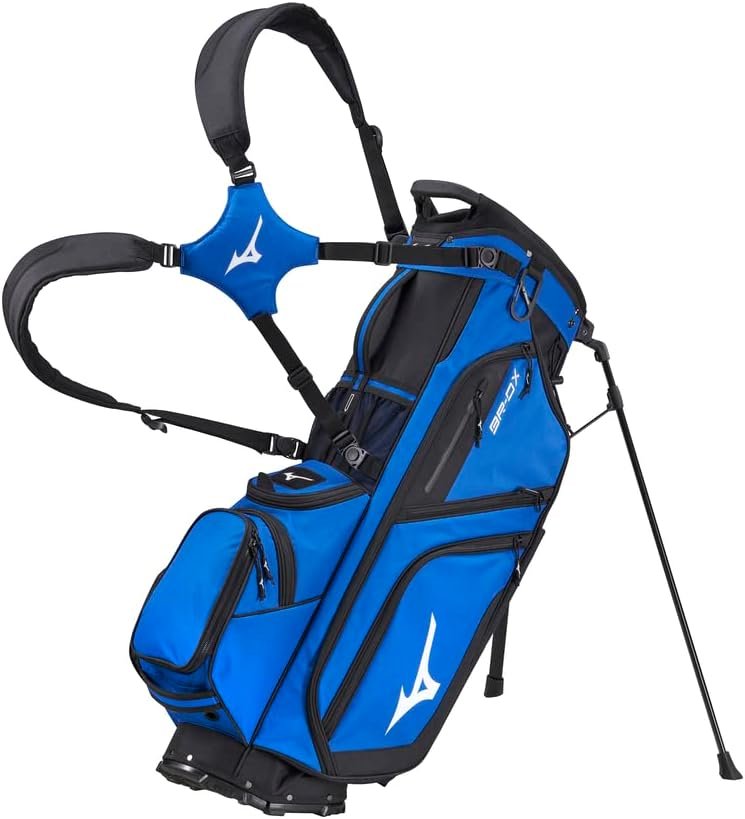 mizuno br dx 14 way hybrid golf stand bag 14 way top cuff full length dividers dual shoulder straps full length stand le