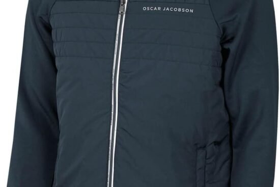 oscar jacobson mens harrington padded thermal golf jacket