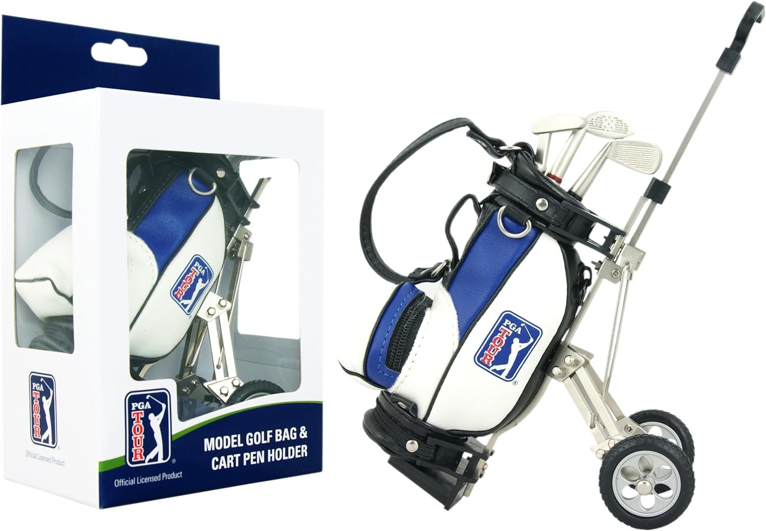 pga tour gadget desktop golf bag and pen gift set