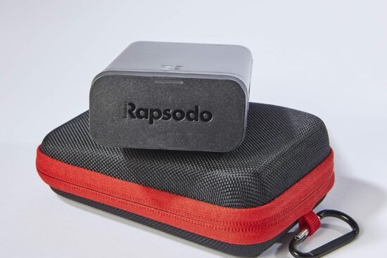 rapsodo mobile launch monitor for golf indoor and outdoor use with gps satellite view and professional level accuracy ip 3