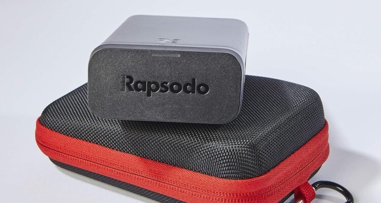 rapsodo mobile launch monitor for golf indoor and outdoor use with gps satellite view and professional level accuracy ip 3