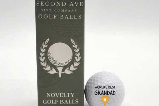 second ave pack of 3 golf balls worlds best grandad fathers day christmas birthday golfer gift