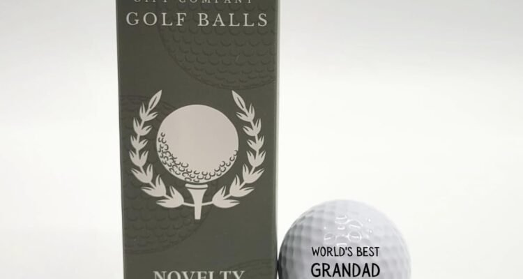 second ave pack of 3 golf balls worlds best grandad fathers day christmas birthday golfer gift