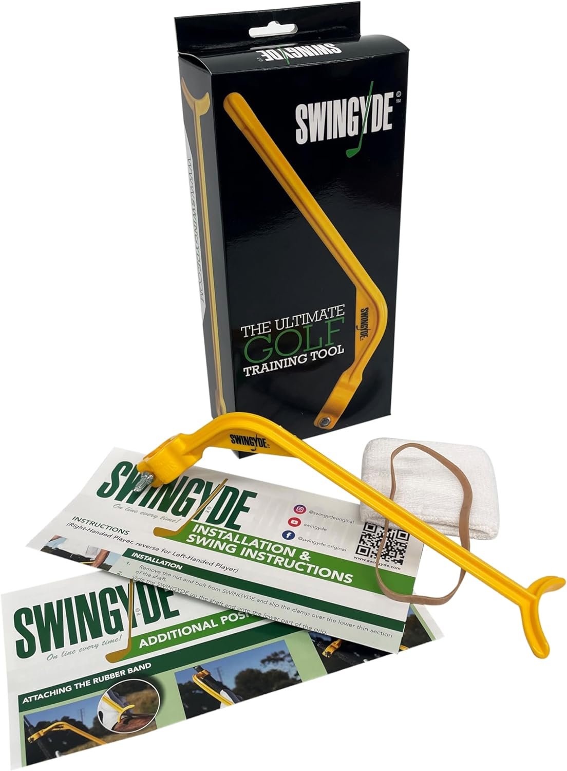 SWINGYDE Golf Swing Training Tool | 2023 Update | Online Video With Purchase | The Original - Made In Australia, Beware of Imitations