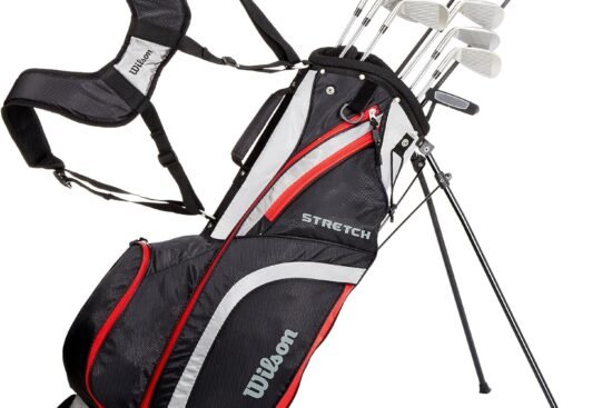 wilson mens stretch golf club 10 club set with stand bag 1