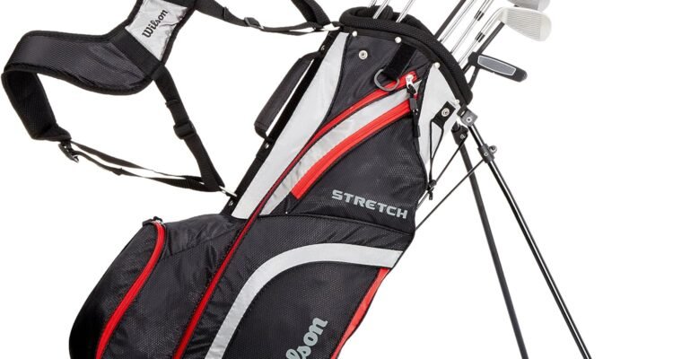 wilson mens stretch golf club 10 club set with stand bag 1