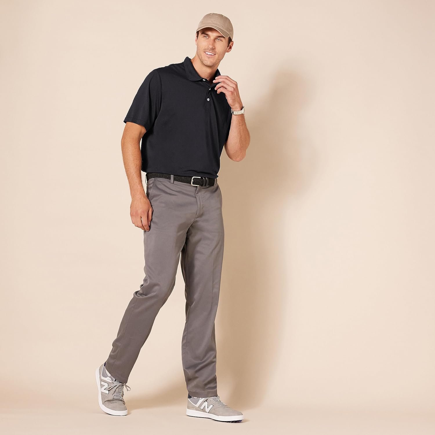 Amazon Essentials Mens Regular-Fit Quick-Dry Golf Polo Shirt (Available in Big  Tall)