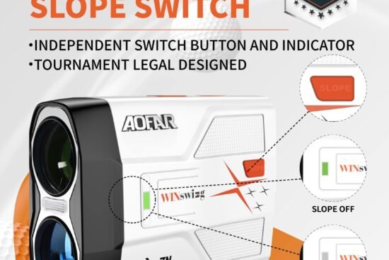 aofar gx 7n golf rangefinder with continuous scan 800 yardsslope switch button with indicator flag lock with pulse and s 2
