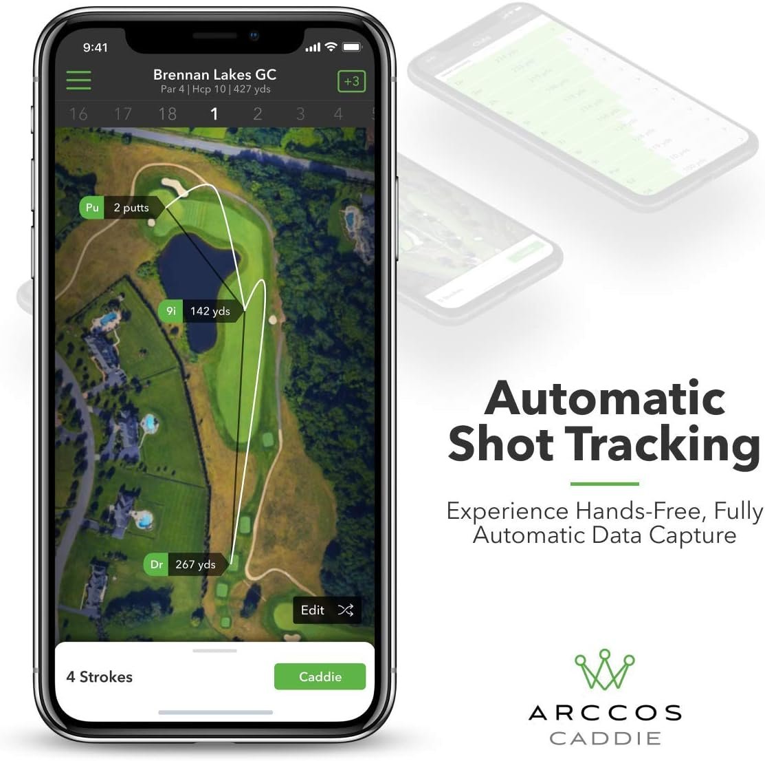 arccos caddie smart sensors featuring golfs first ever ai powered gps rangefinder 3rd generation 2