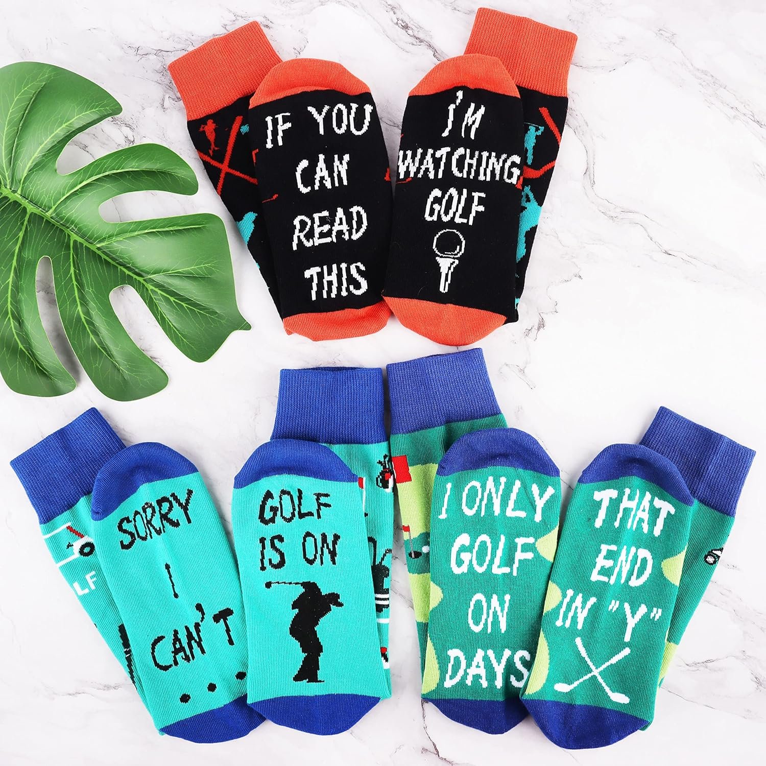 Belloxis Mens Socks 9-11 Multipack Funny Funky Fun Socks Calf Socks Dress Cotton Socks Gifts for Dad Gifts for Him