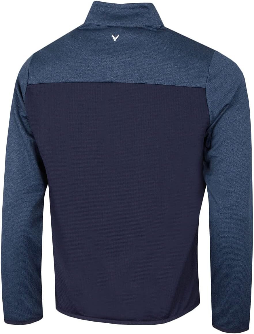 callaway golf mens 2024 14 zip waffle two tone sport midlayer sweater 3