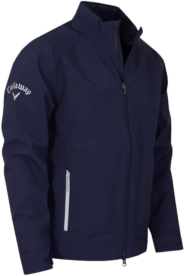 Callaway Golf Mens 2024 Stormguard III Premium Full Zip Waterproof Wind Jacket