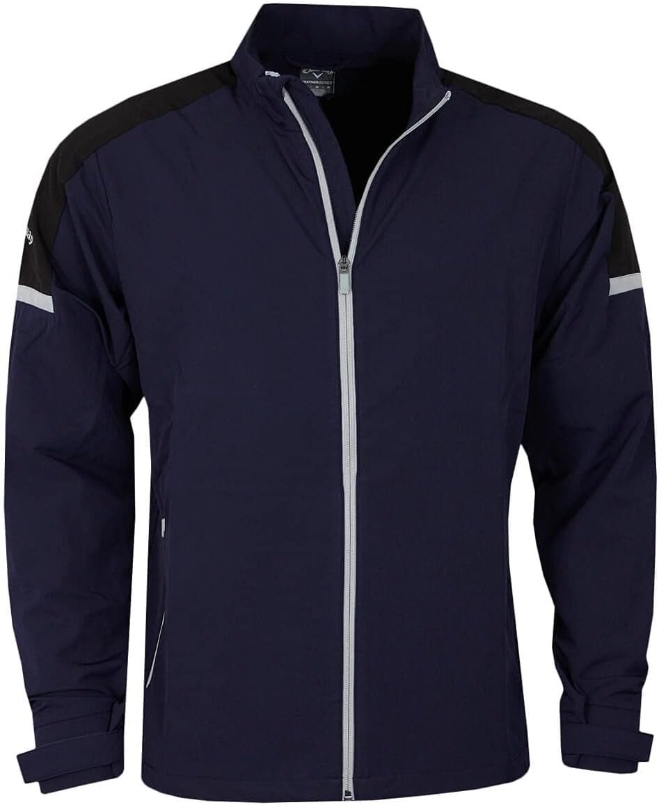 Callaway Golf Mens Shoulder Block Water Repellent SwingTech Golf Wind Jacket