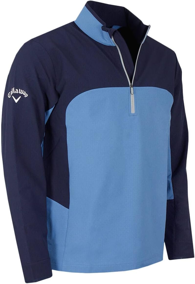 Callaway Golf Mens Singtex Stormfleece Lite 1/2 Zip Pullover Golf Sweater