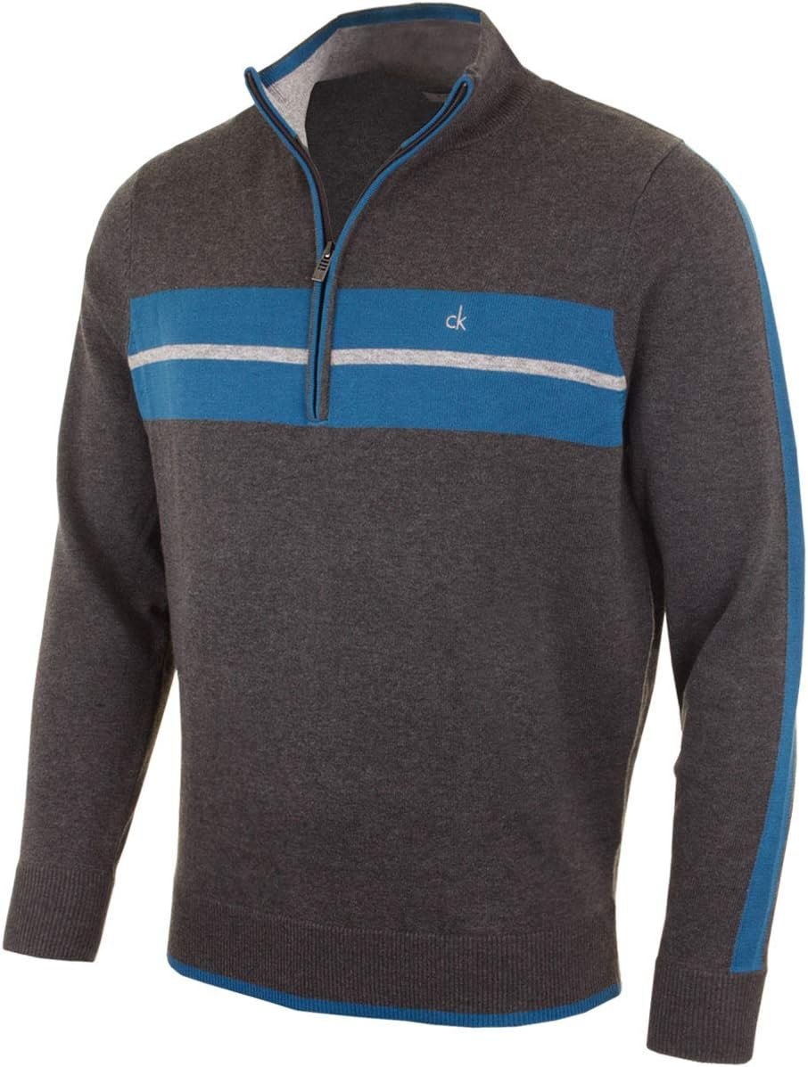 Calvin Klein Golf Mens 2024 CK Vertex Half Zip Neck Sweater Pullover