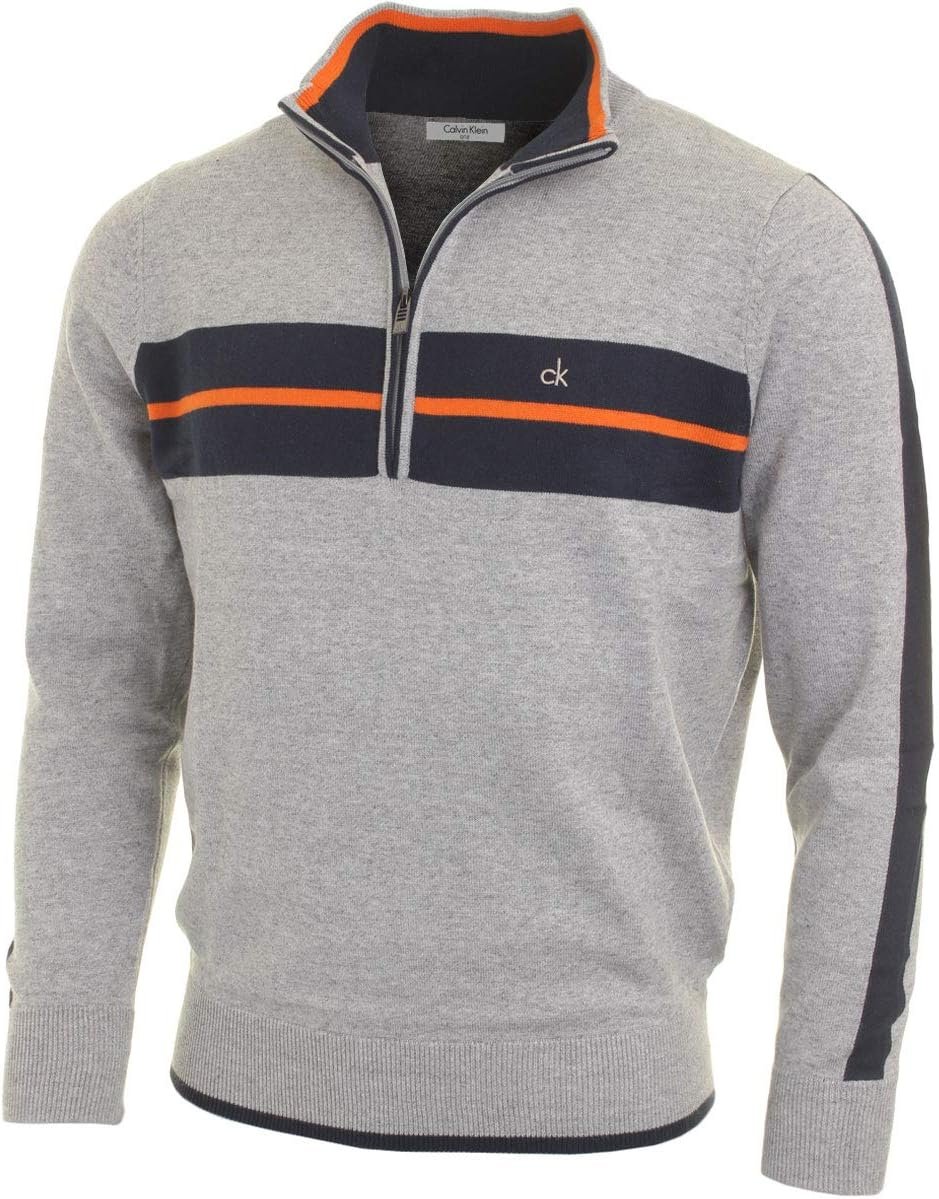 Calvin Klein Golf Mens 2024 CK Vertex Half Zip Neck Sweater Pullover