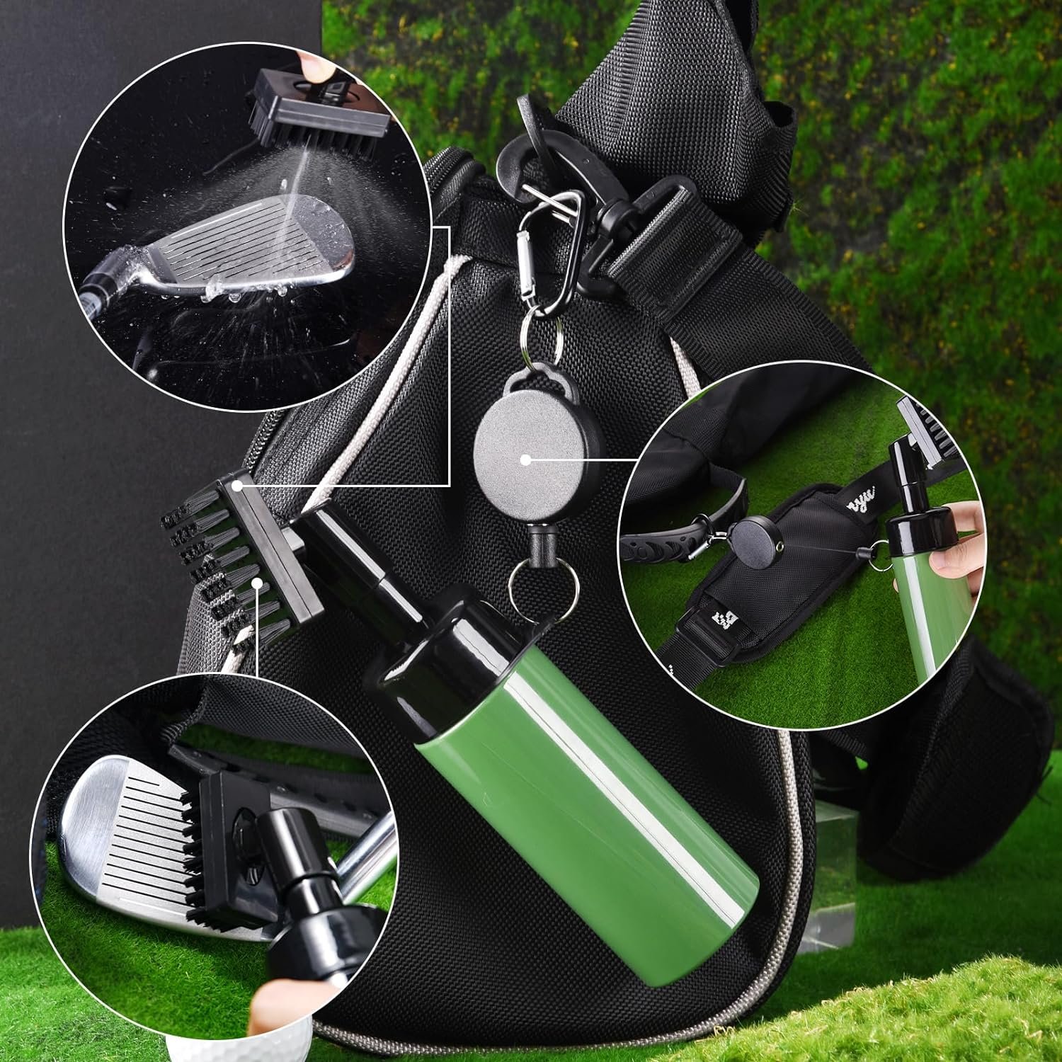 comparing 5 golf cleaning accessories kits