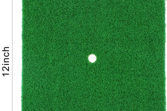 crestgolf golf hitting mats indooroutdoor sbr golf mats for driving range practice backyard use green 12 x 12 inch 3