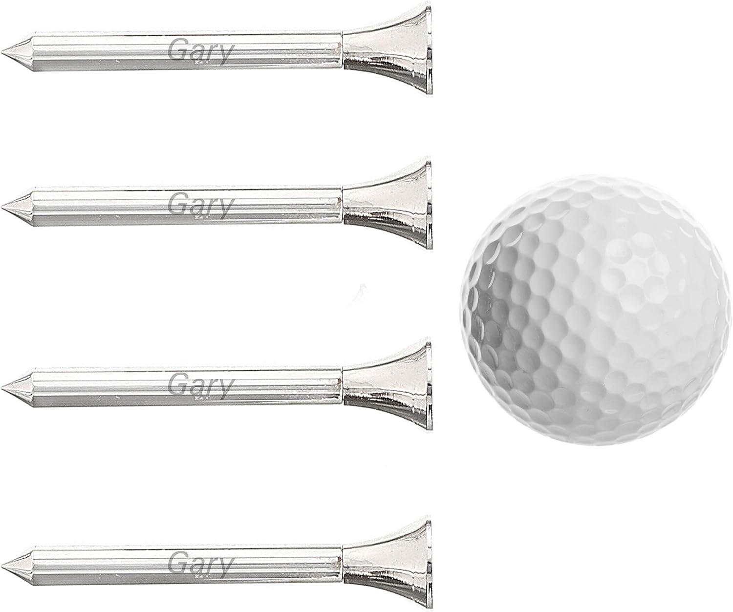 Custom Personalised Golf Tees and Ball Gift Set. Laser Engraved Great for Golfers.