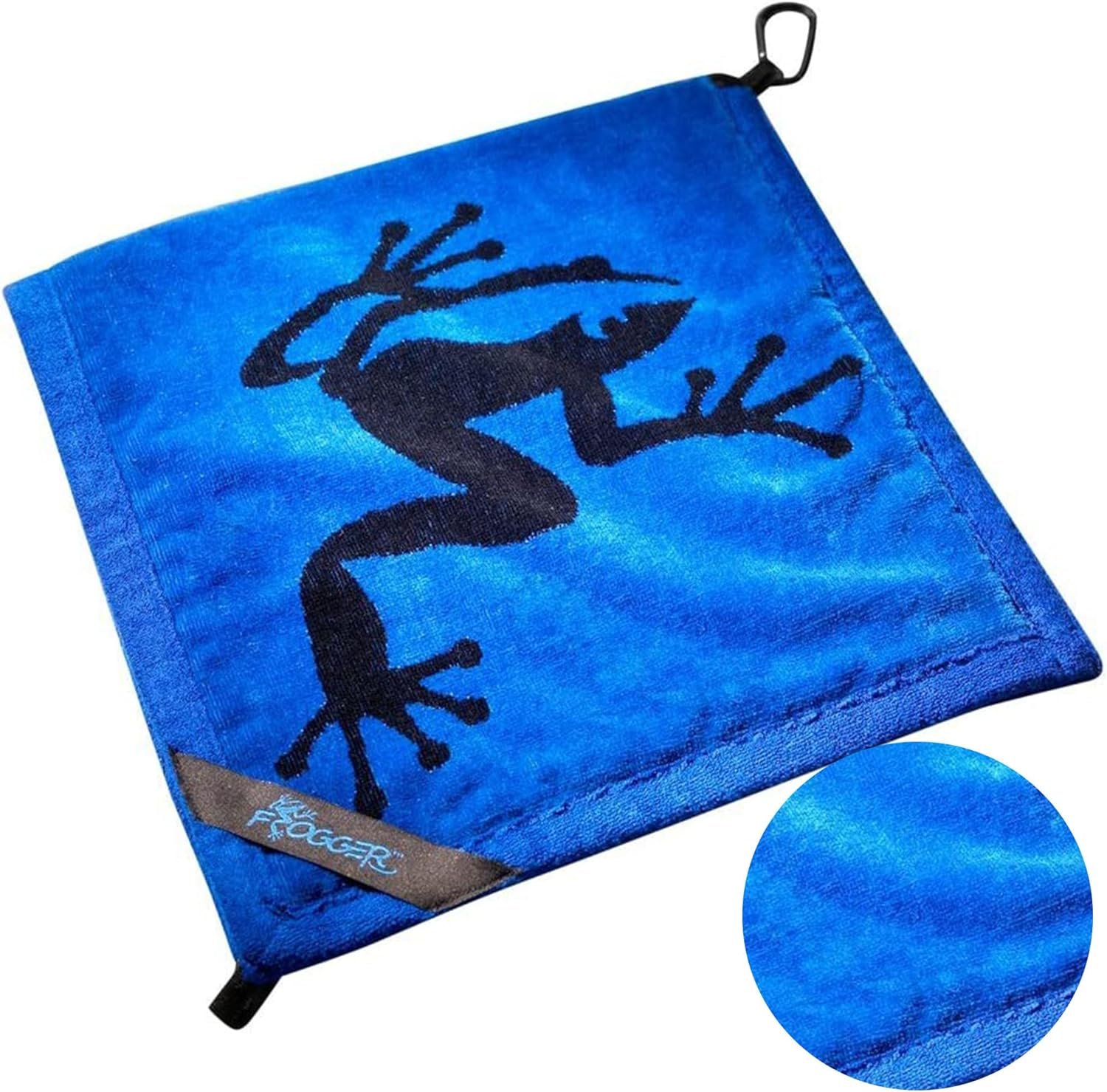 Frogger Amphibian Golf Towel with Dry and Wet Technology Golf Towels For Golf Bags For Men and Women with Carabiner Clip | Best Golf Accessories