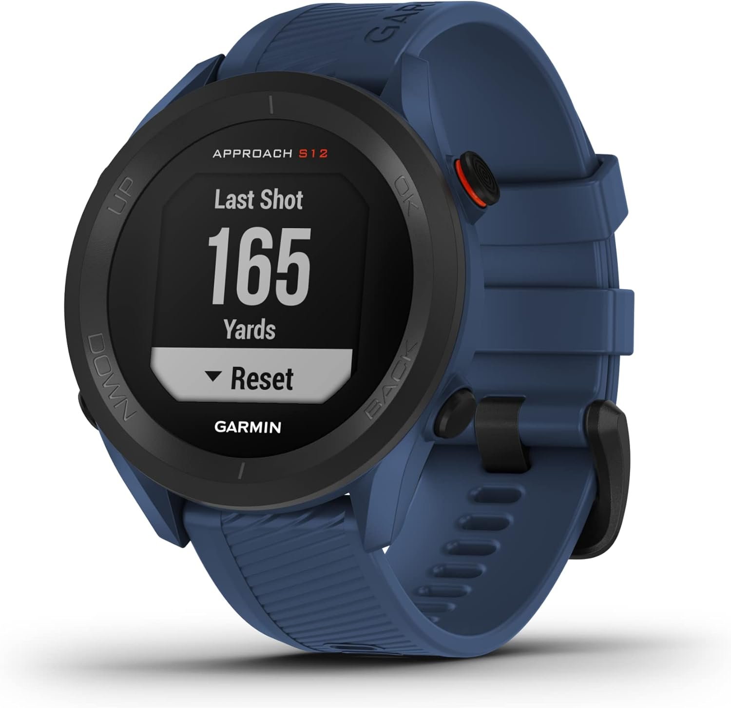 Garmin Approach S12 GPS Golf Watch, Sunlight Readable Display, Preloaded with 42,000+ courses, up to 30 hours battery life in GPS mode, Slate Grey