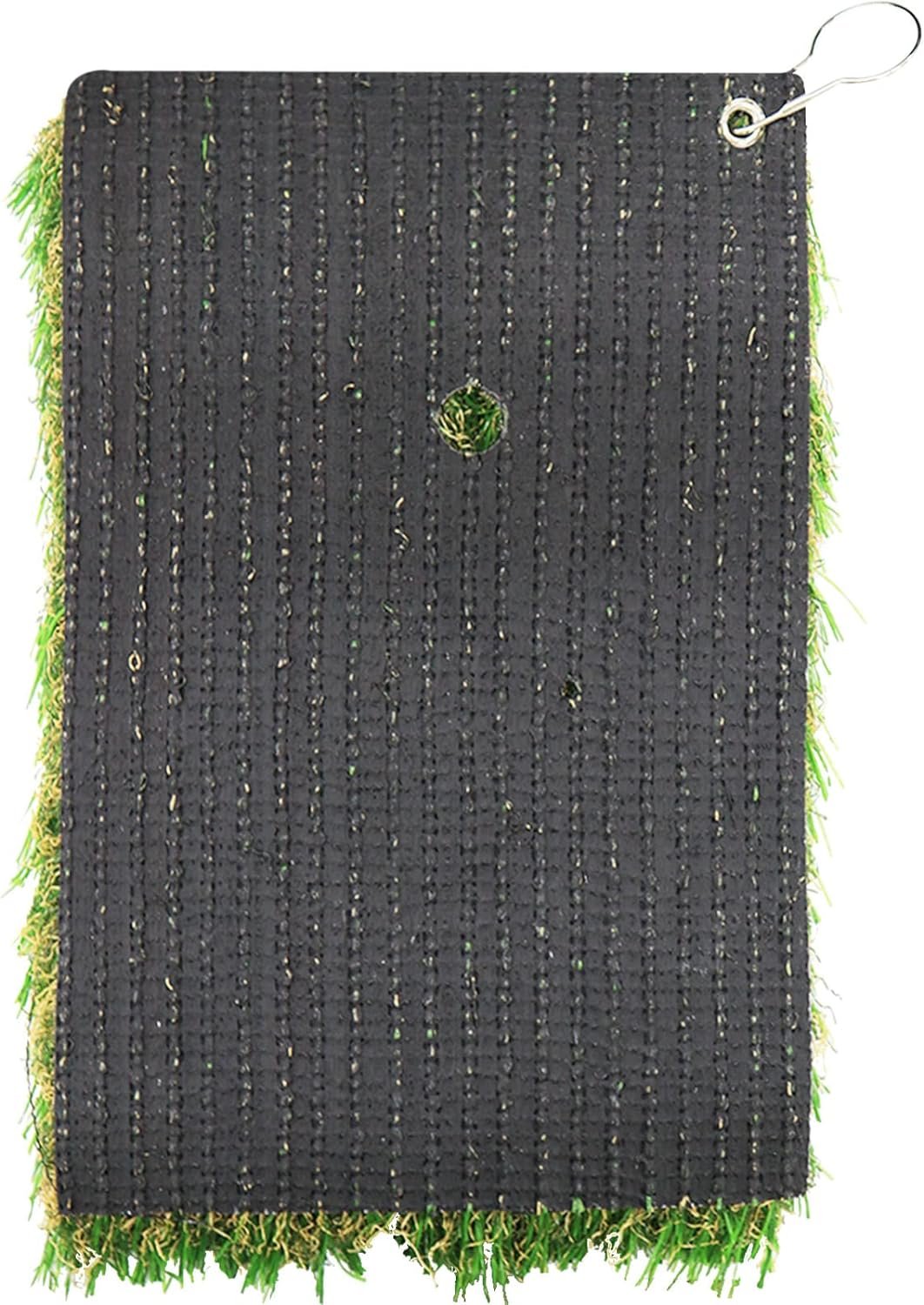 Golf Mat Turf Winter Rules Fairway Hitting Mats with Clip and Hole for Garden Backyard Indoor Outdoor Lightweight Portable