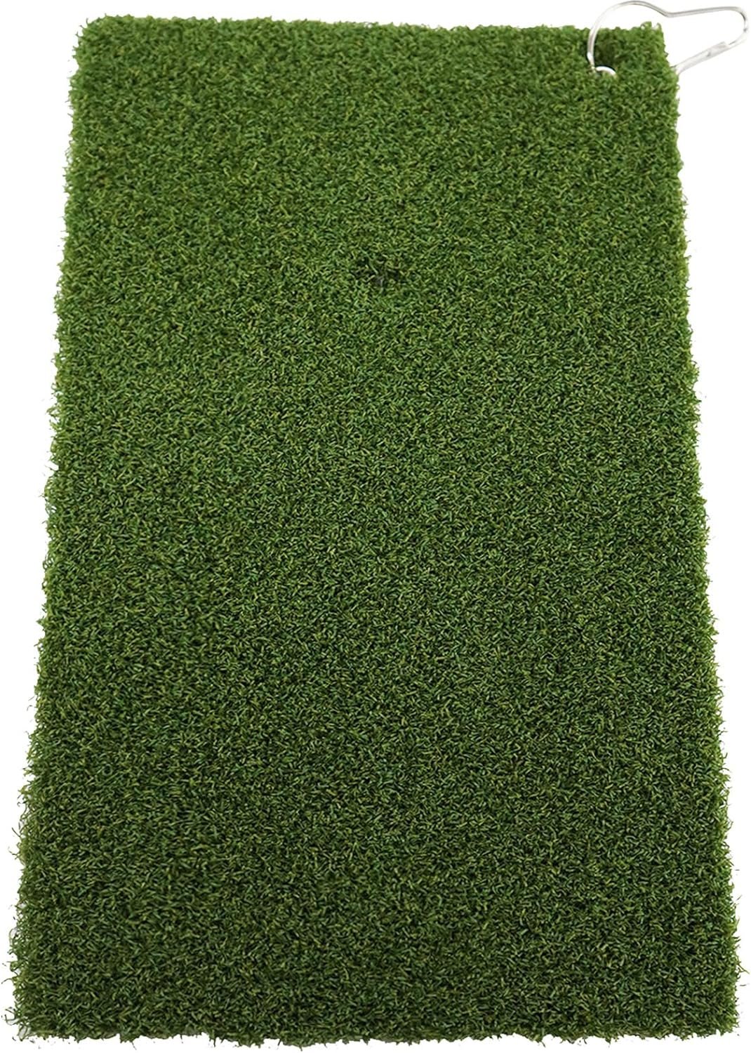 Golf Mat Turf Winter Rules Fairway Hitting Mats with Clip and Hole for Garden Backyard Indoor Outdoor Lightweight Portable