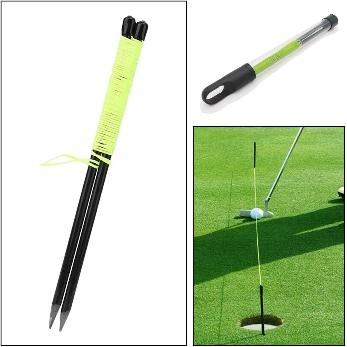 HH-GOLF Golf Putting String Line, Golf Alignment Training Aid, Master Straight Golf Putting Guide Line for green