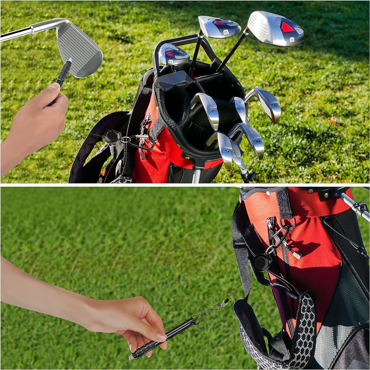 K  V Golf Golf Club Groove Cleaner  Sharpener Tool- Re-Grooving Cleaning Tool for All Irons  Wedges - Golf Club Cleaner for U  V-Grooves - Generate Optimal Backspin  Improve Ball Control