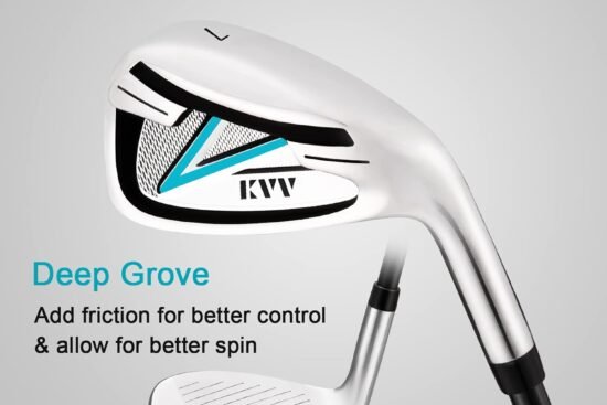kvv womens complete golf clubs package set includes driver 3 fairway 5 hybrid 5 p irons putter cart bag head covers righ 2