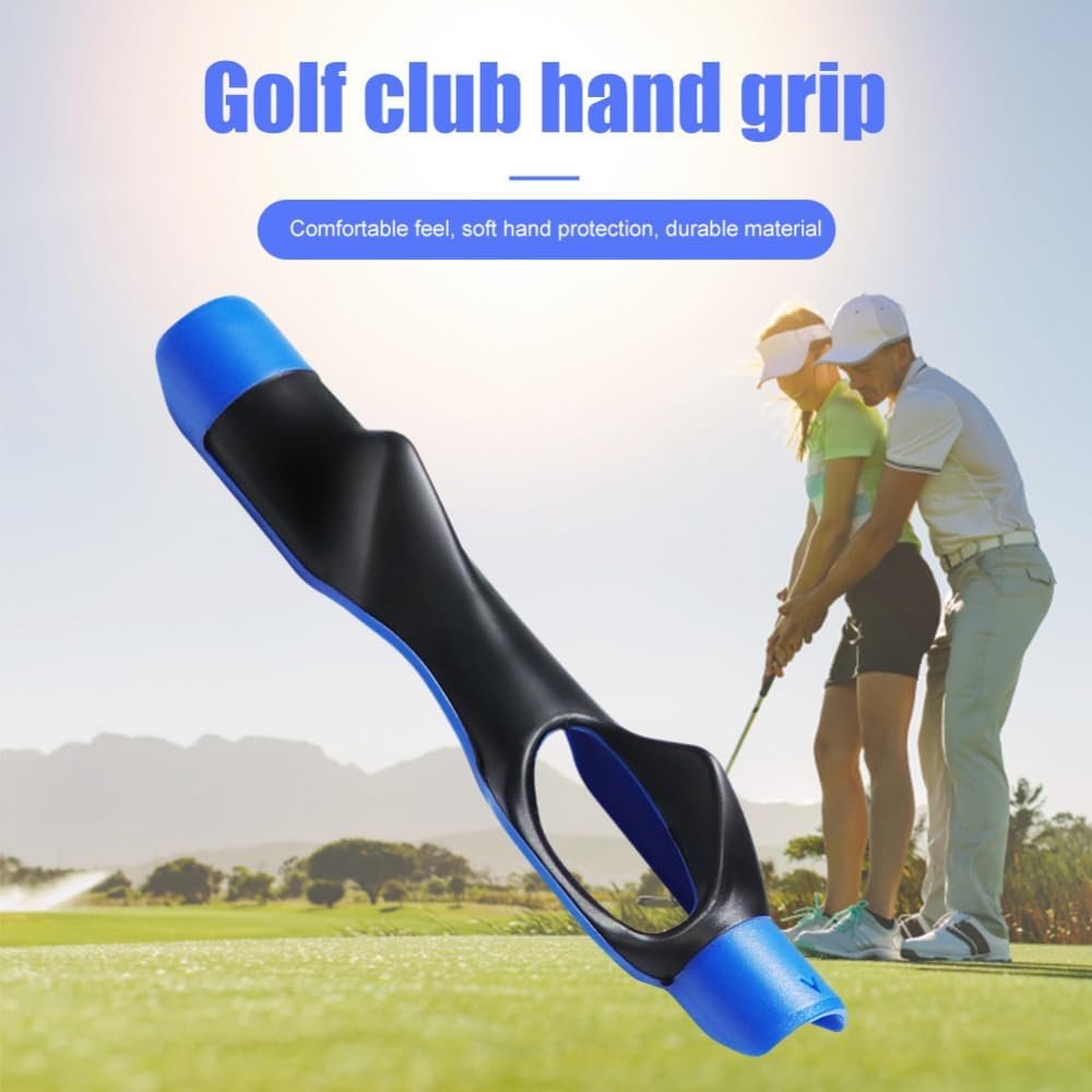 LINSIBEI Golf Grip Trainer Golf Club Grip Trainer Attachment Outdoor Golf Swing Trainer Beginner Gesture Alignment Training Aids Correct Training Grip Aid