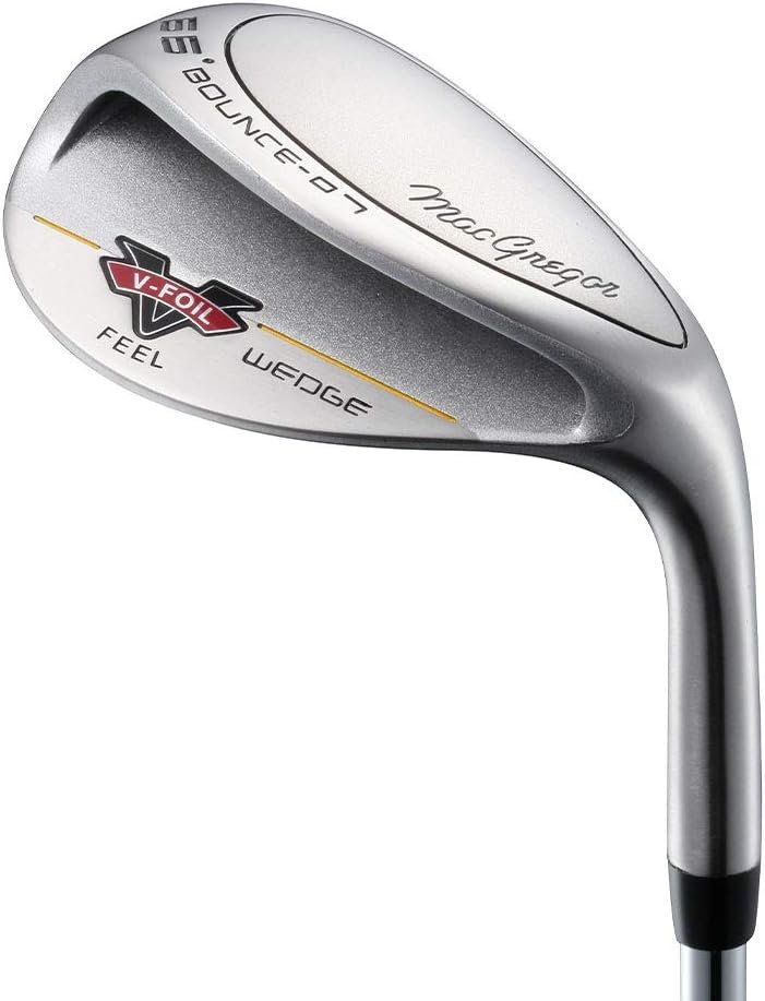 MACGREGOR Mens V Foil Wide Sole Sand Wedge Golf Club, Black, Regular Shaft