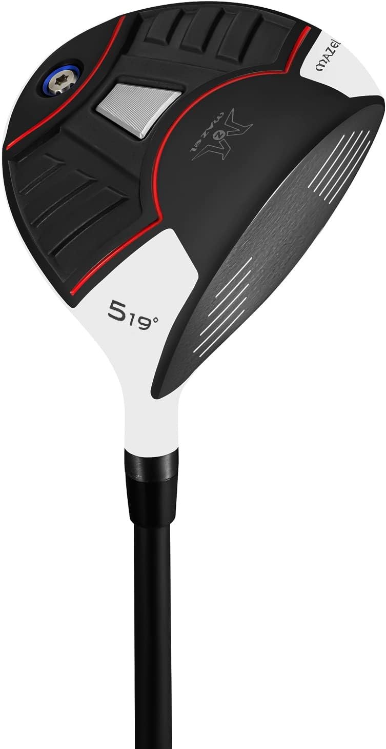 mazel golf fairway woods 3 or 5 titanium golf club 15 or 18 degrees 44 inches right handed graphite shaft 2