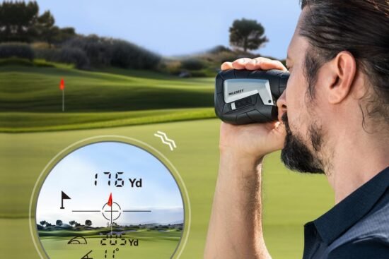 mileseey golf rangefinder with slope switchgolf range finder 656yds rechargeablefor professional precision for golfers 2