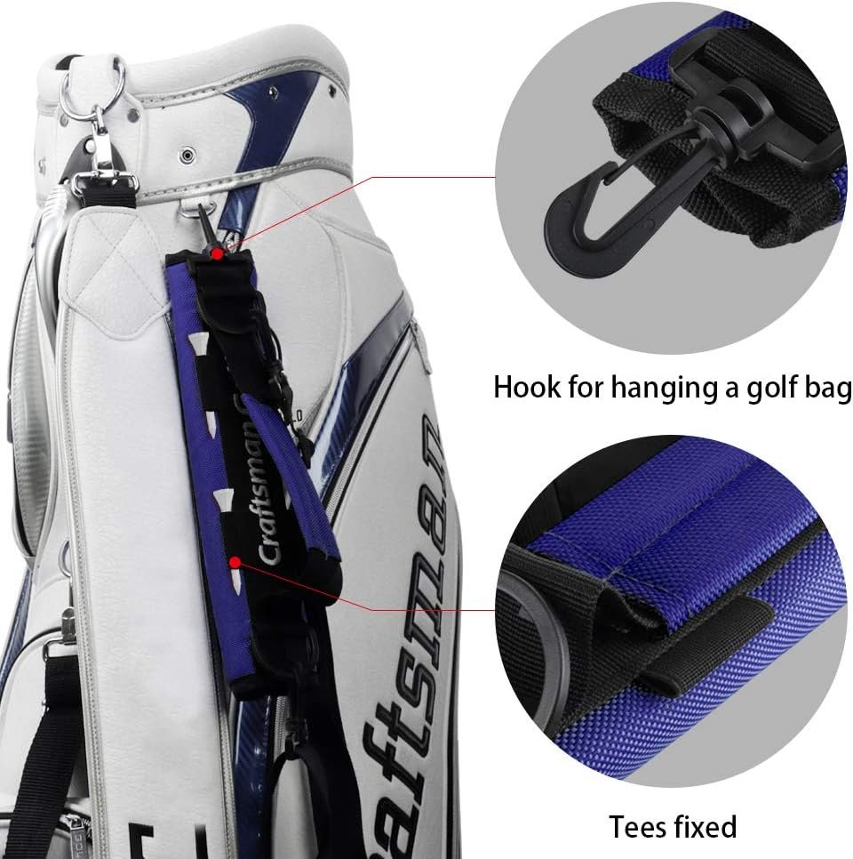 Portable Mini Carry Bag Shoulder Sleeve Bag Ideal for Golf Course Golf Bag Carry Strap