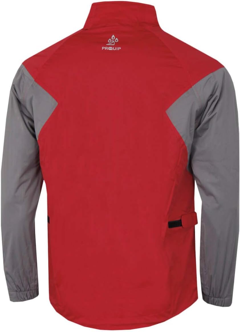 Proquip Golf Mens Tourflex Elite Waterproof Jacket - Red/Grey - M