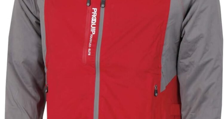 proquip golf mens tourflex elite waterproof jacket redgrey m