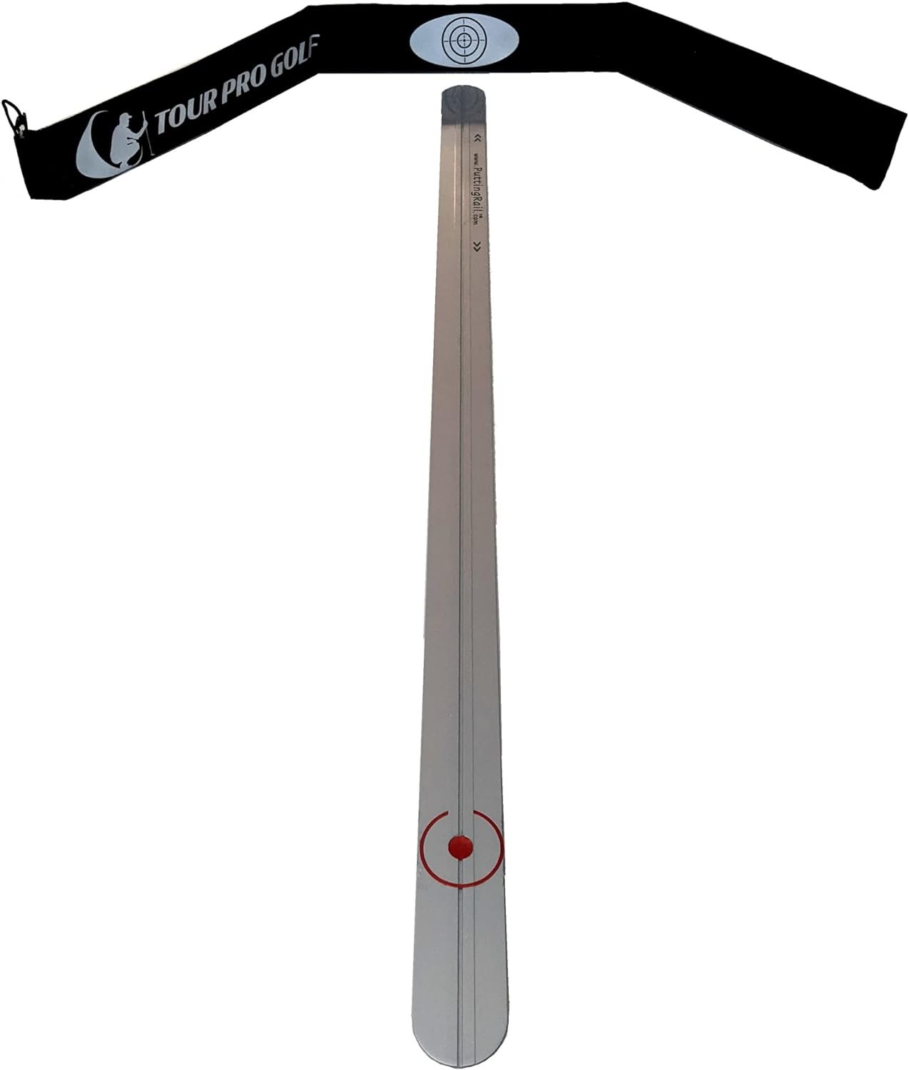 PUTTING RAIL Game Changing Training Aid Guaranteed to Improve your Putting Rapidly. Aluminium Straight Putter Ruler Improve Alignment, Start Line  Putting Stroke Indoor or Outdoor. A Great Golf Gift.