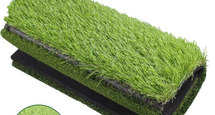 scott edward golf hitting mat tee turf rough turf and fairway turf multiple versions portable golf training mat practice 4