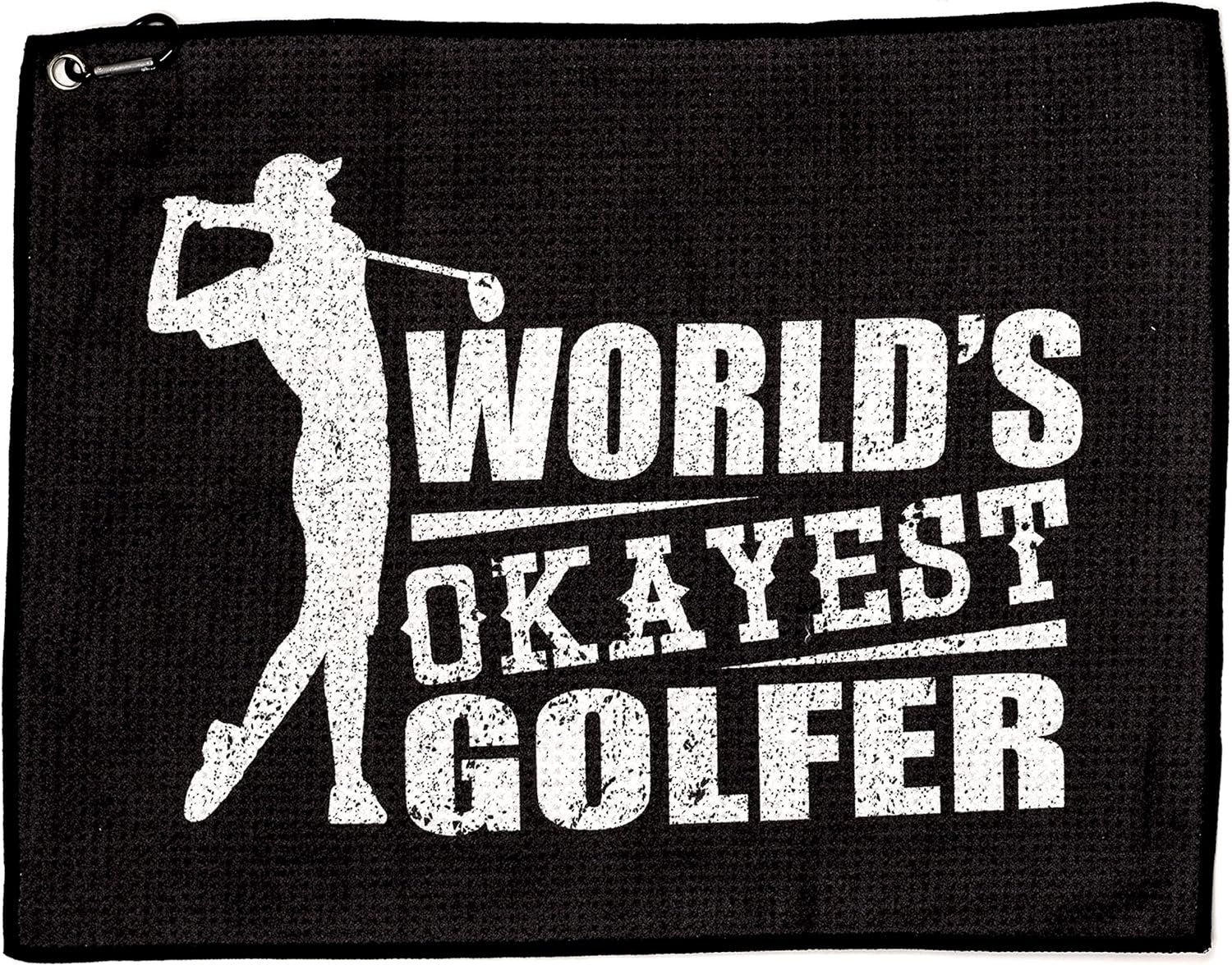 SHANKITGOLF Funny Golf Towel Golf Gift Joke May The Course Be with You Bag Towel with Clip