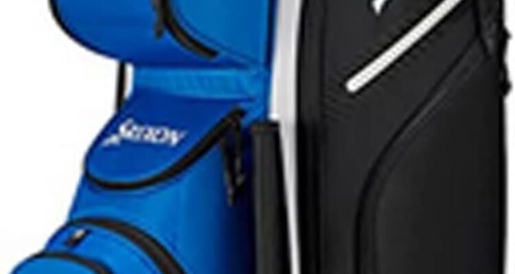 srixon premium cart golf bag 14 club divider 11 zipper pockets including a velour lined valuable an insulated coller poc 1