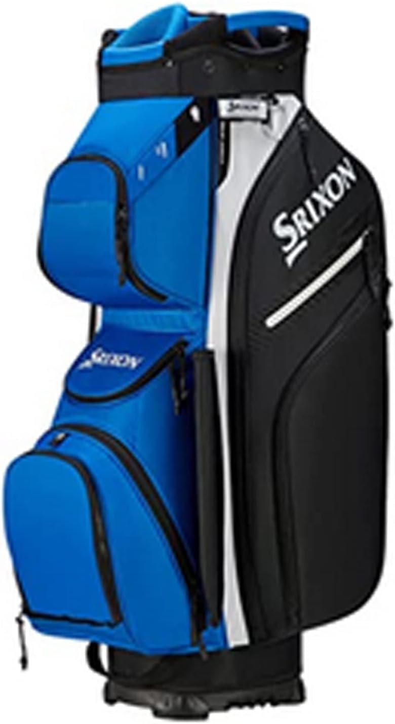 srixon premium cart golf bag 14 club divider 11 zipper pockets including a velour lined valuable an insulated coller poc 1