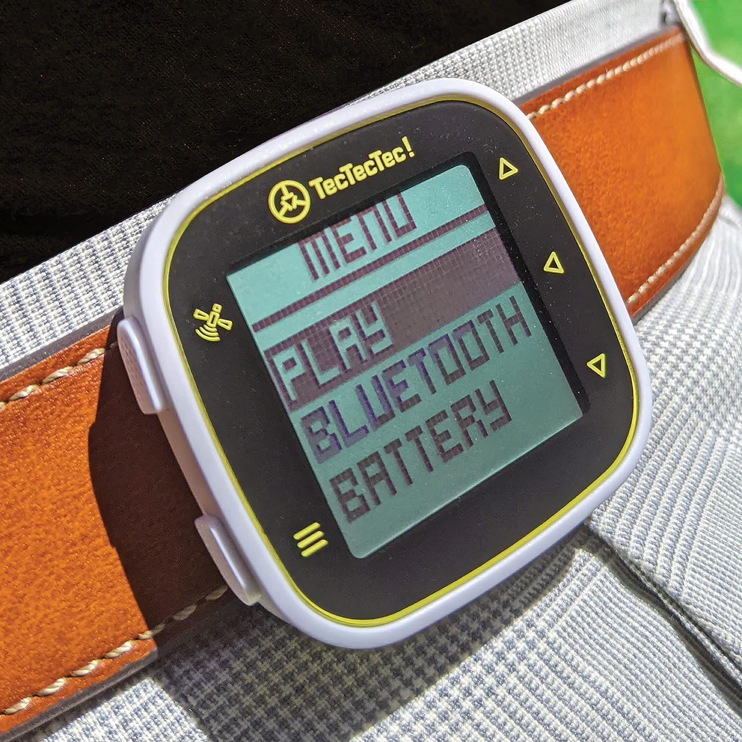 tectectec ult g ultra light golf gps handheld with rechargeable battery lcd display preloaded with 38k worldwide courses 3